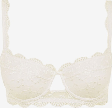 Nina von C. Balconette BH 'Silver Edition' in Beige: Vorderseite