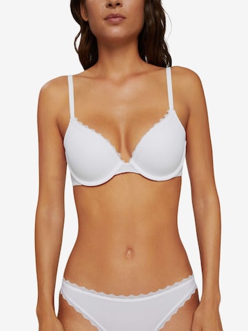 ESPRIT T-shirt Bra in White: front