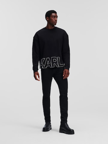 Karl Lagerfeld Mikina 'Bold Hem' – černá