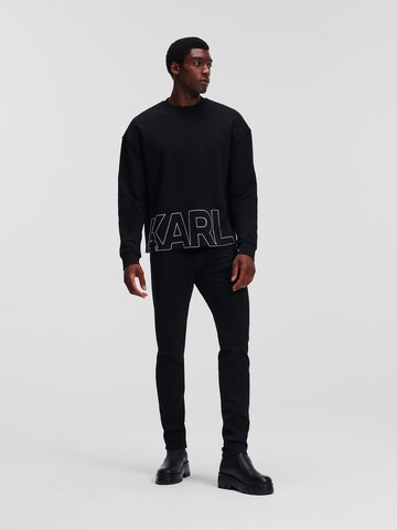 Karl Lagerfeld Sweatshirt 'Bold Hem' in Schwarz