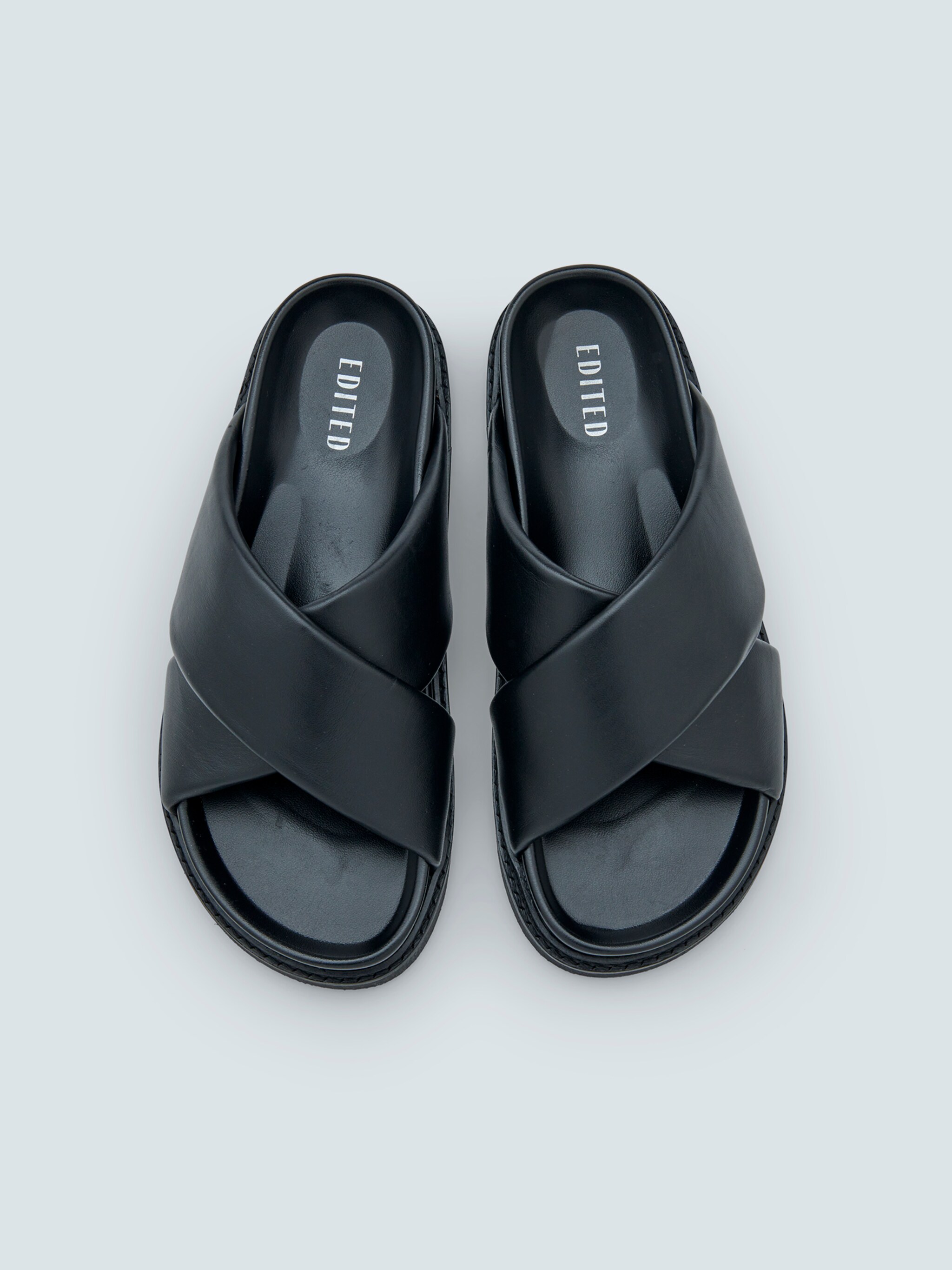 EDITED Producten Muiltjes 'Marniq' Zwart