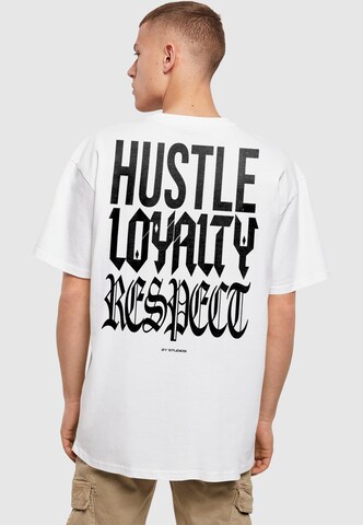 2Y Studios Shirt 'Hustle Loyalty Respect' in White: front
