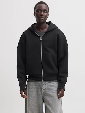 JACK & JONES Zip-Up Hoodie 'legacy' in Black