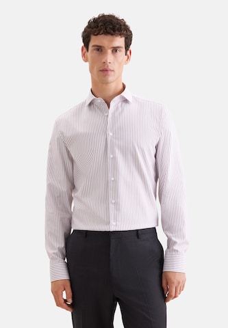 Coupe slim Chemise business SEIDENSTICKER en rouge : devant