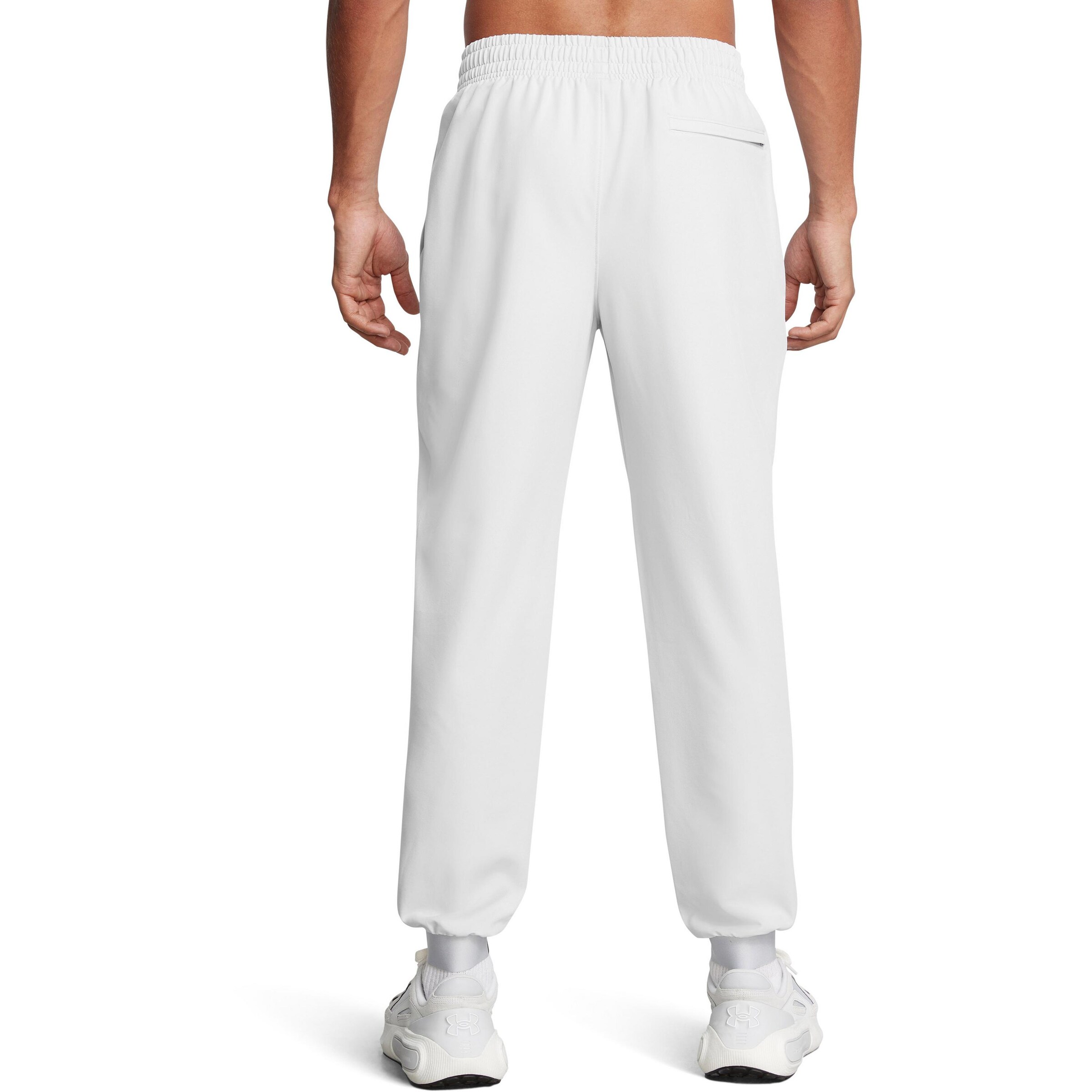 UNDER ARMOUR Tapered Sports trousers 'Unstoppable' in White