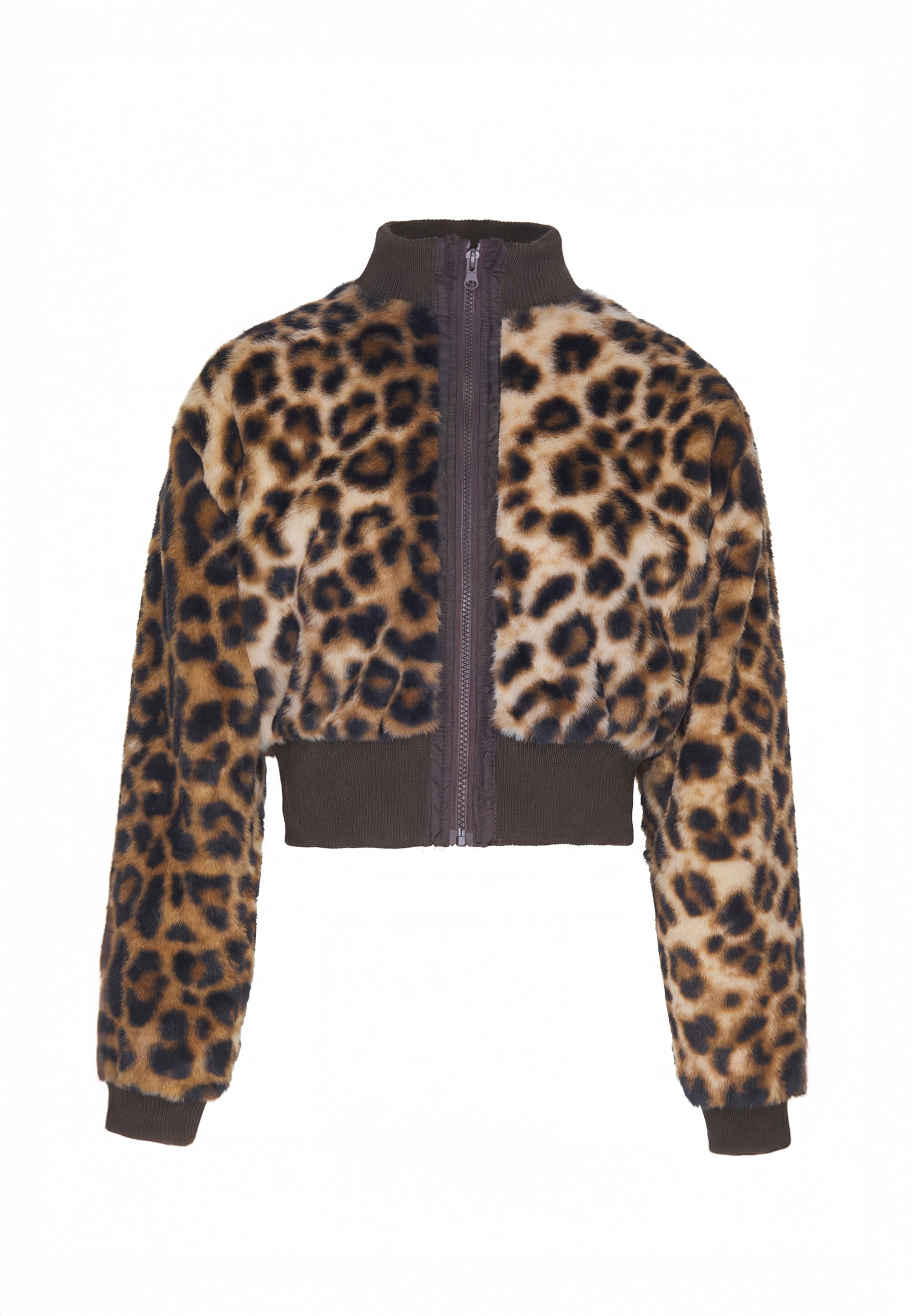 Veste mi-saison faina en marron : devant