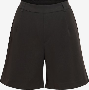VILA Pleat-front trousers 'VIVarone' in Black: front