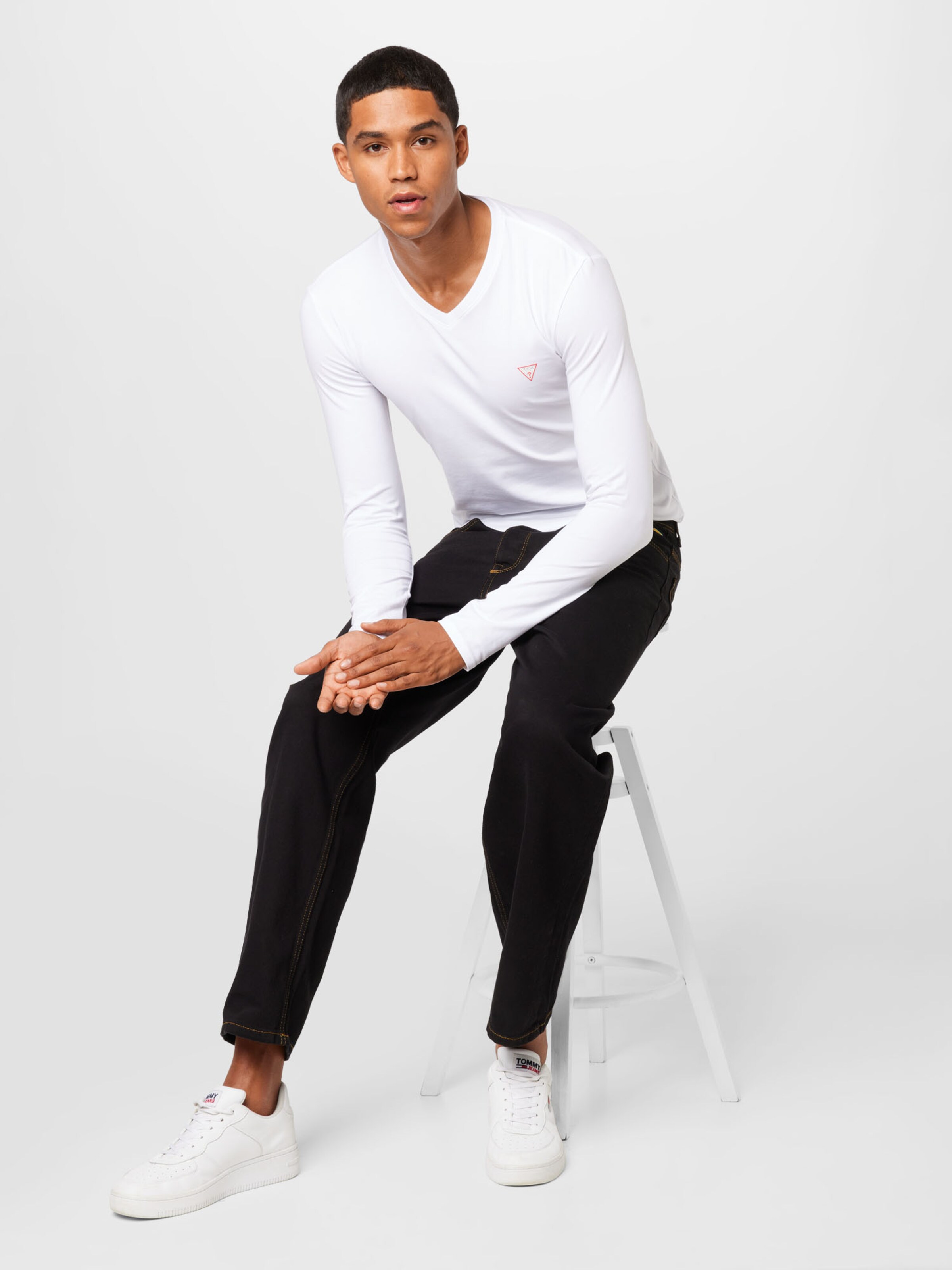 Männer Shirts GUESS Shirt in Weiß - GF46052 Männer Shirts GUESS Shirt in Weiß - GF46052