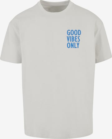 Merchcode Shirt 'Good Vibes Only' in Grey: front