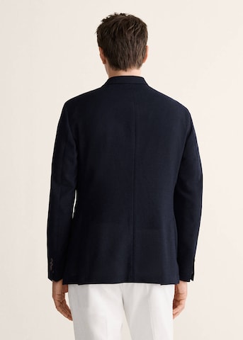 MANGO MAN Slim fit Suit Jacket 'Azure' in Blue
