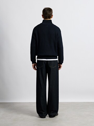 Burocs Knit Cardigan in Blue