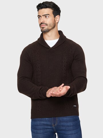 Threadbare Sweater 'Trojan' in Brown