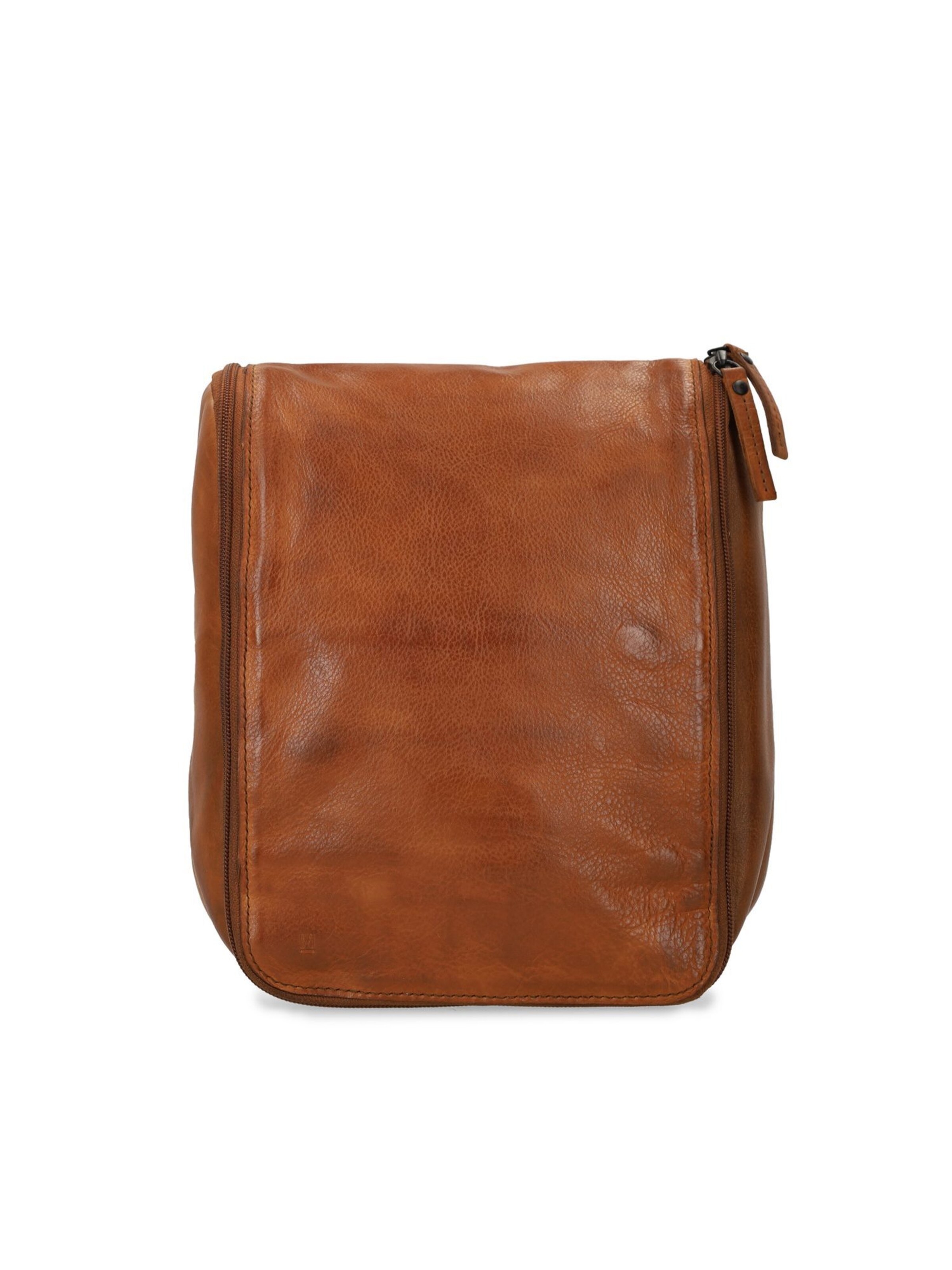 MANFIELD Toilettas in Bruin: voorkant