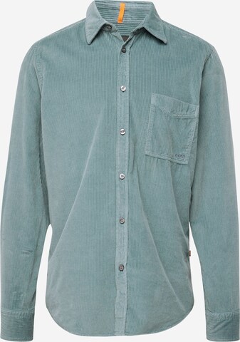 BOSS Button Up Shirt 'Relegant 6' in Green: front