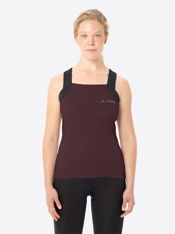 VAUDE Sporttop 'Matera' in Bruin: voorkant