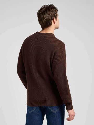 Lee Sweter 'Chunky Crew Neck' w kolorze brązowy
