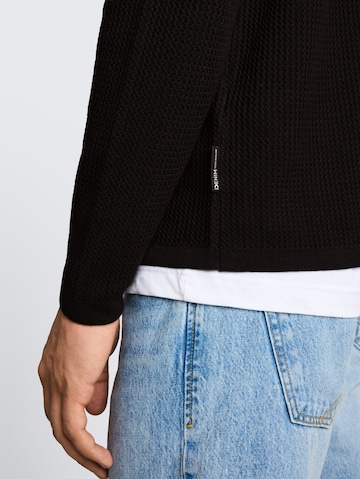 TOM TAILOR DENIM Pullover in Schwarz