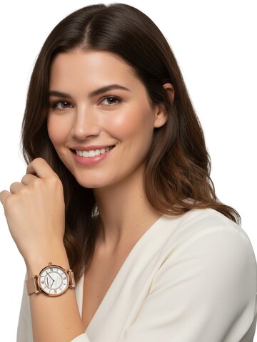 Emporio Armani Analoog horloge 'Gianni T-Bar' in Zilver