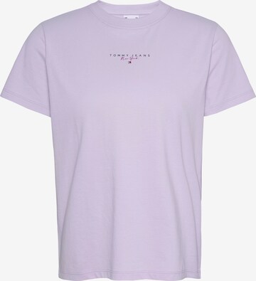 Tommy Jeans Curve T-Shirt in Lila: predná strana