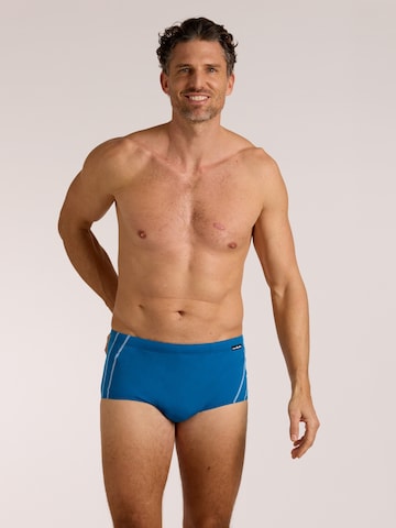 wavebreaker Swim Trunks in Blue: front