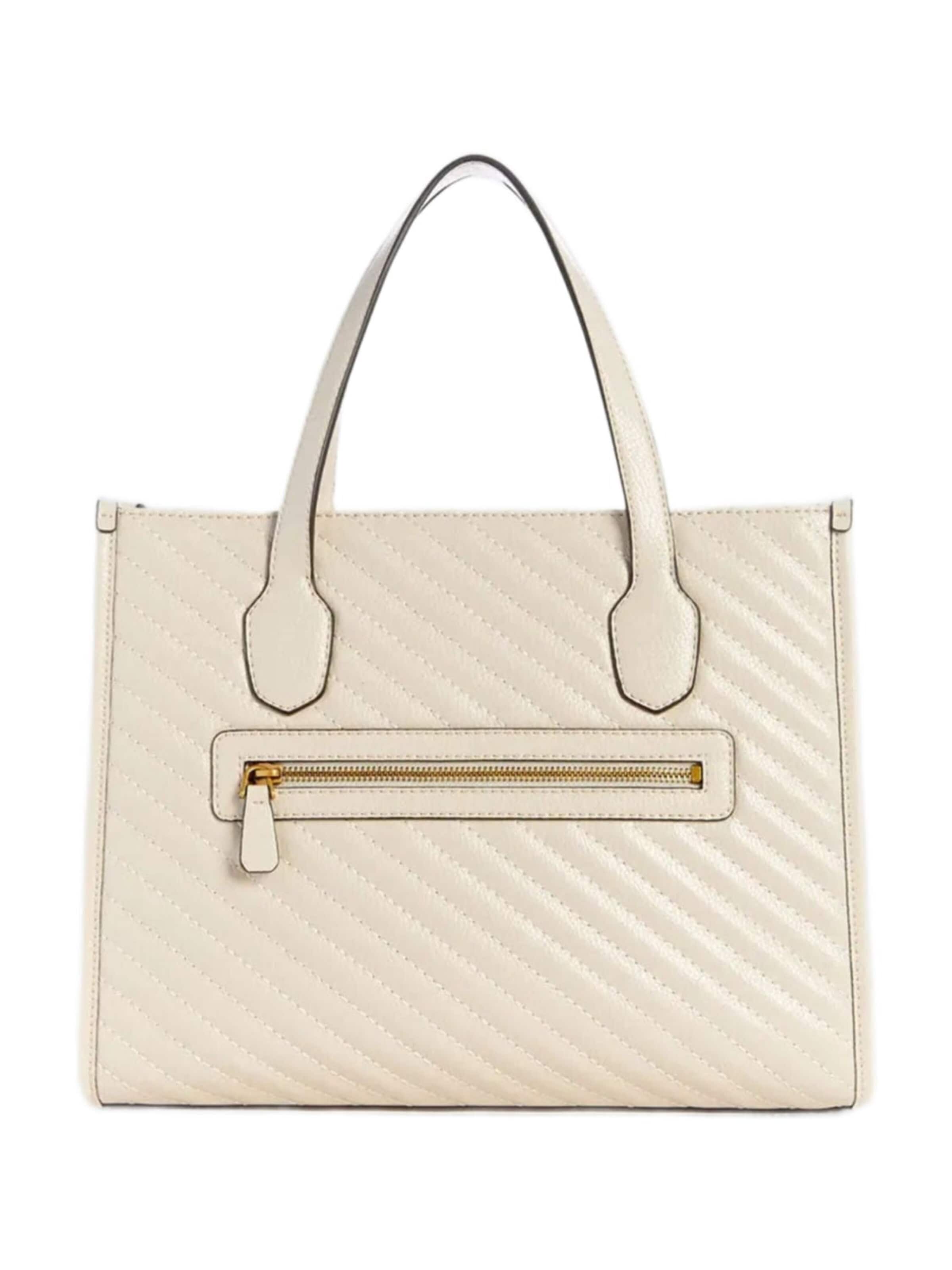 Shopper 'Guess Cabas Silvana 2 Comp Tote Bone' di GUESS in bianco