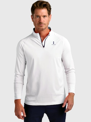 nordicdots - Camiseta funcional en blanco: frente