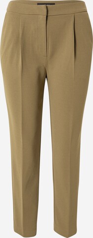 Dorothy Perkins Tapered Trousers with creases in Green: front