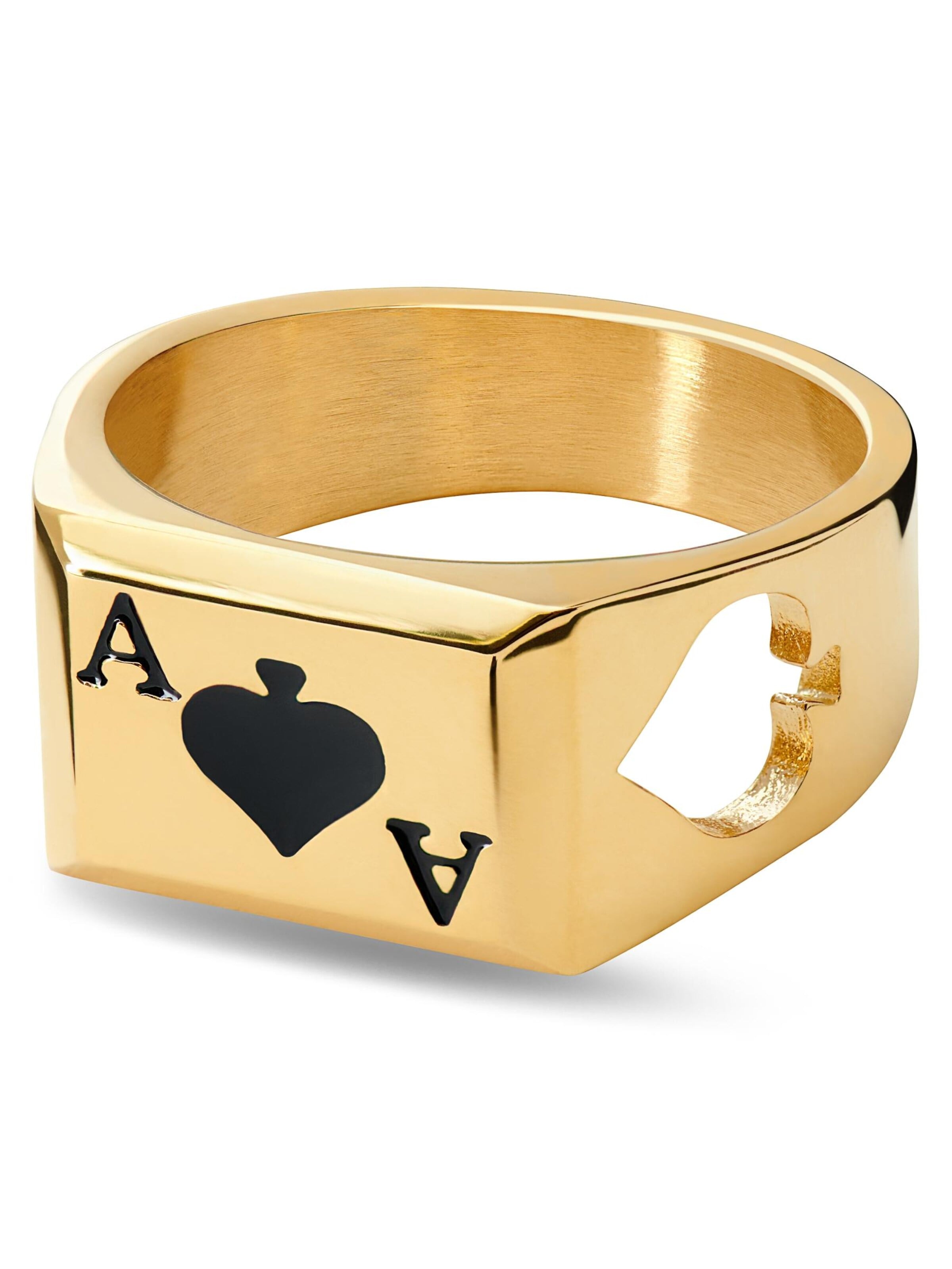 Seizmont Ring 'Ace' in Gold: front