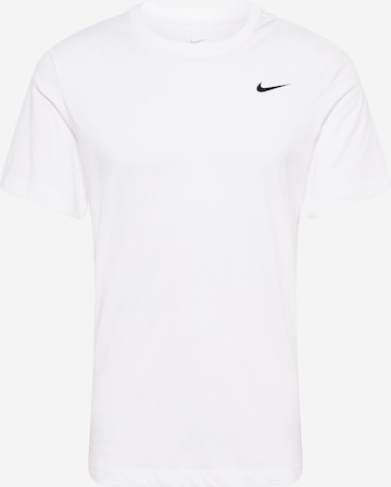 NIKE Regular Fit Funksjonsskjorte i hvit: forside