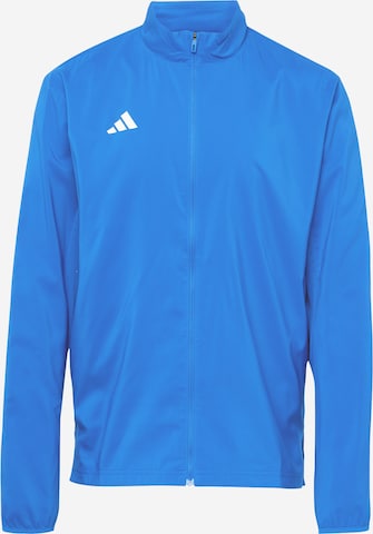 ADIDAS PERFORMANCE Sportjas 'ADIZERO' in Blauw: voorkant