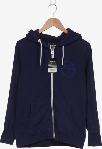 Superdry Sweatshirt & Zip-Up Hoodie in XXL in Blue: front