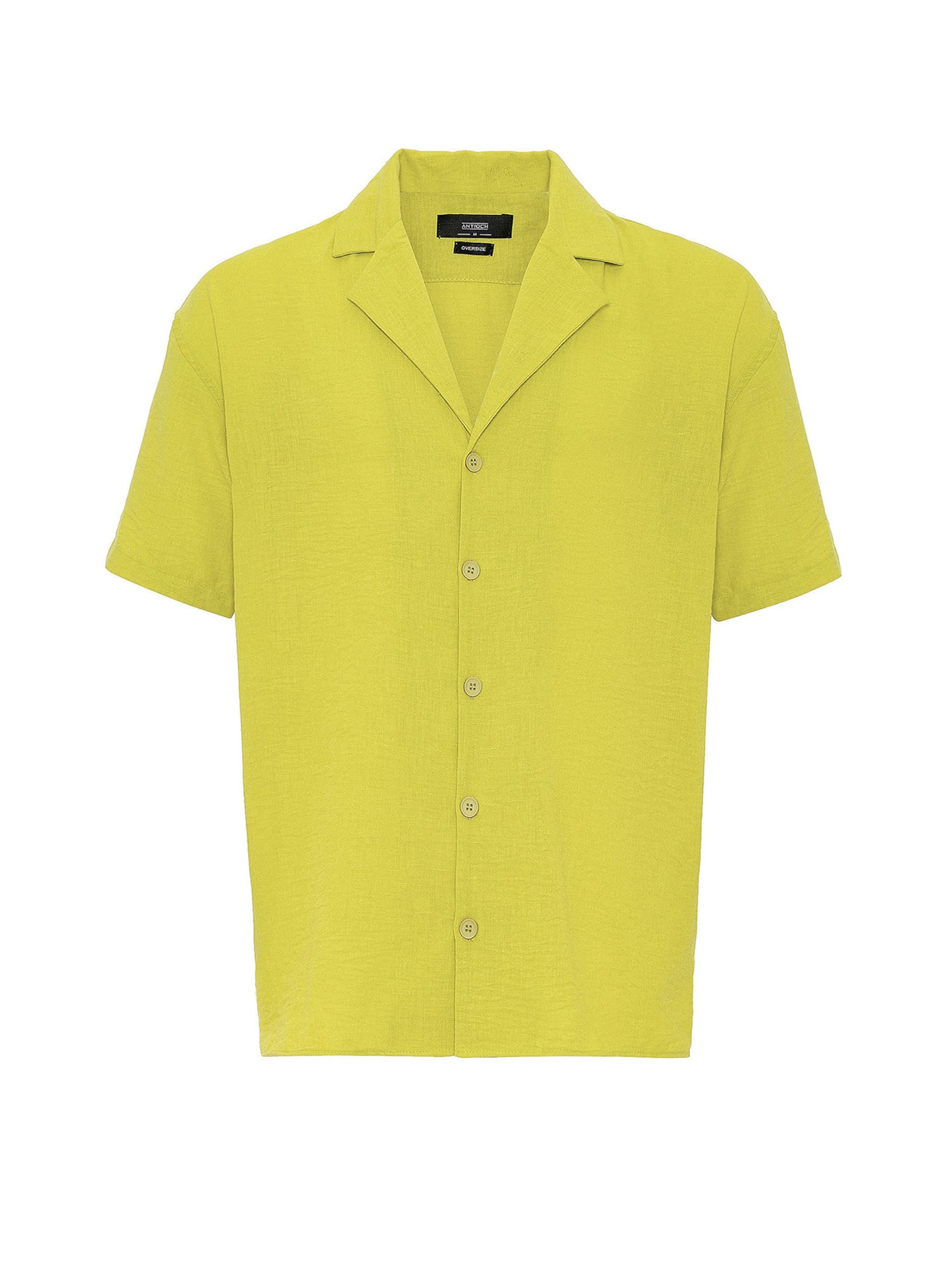 Antioch Regular fit Overhemd in Geel: voorkant
