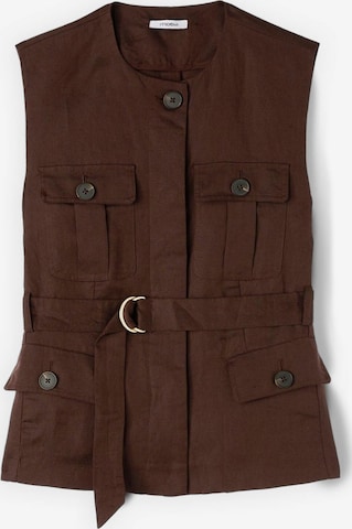 Gilet da completo di MOTIVI in marrone: frontale