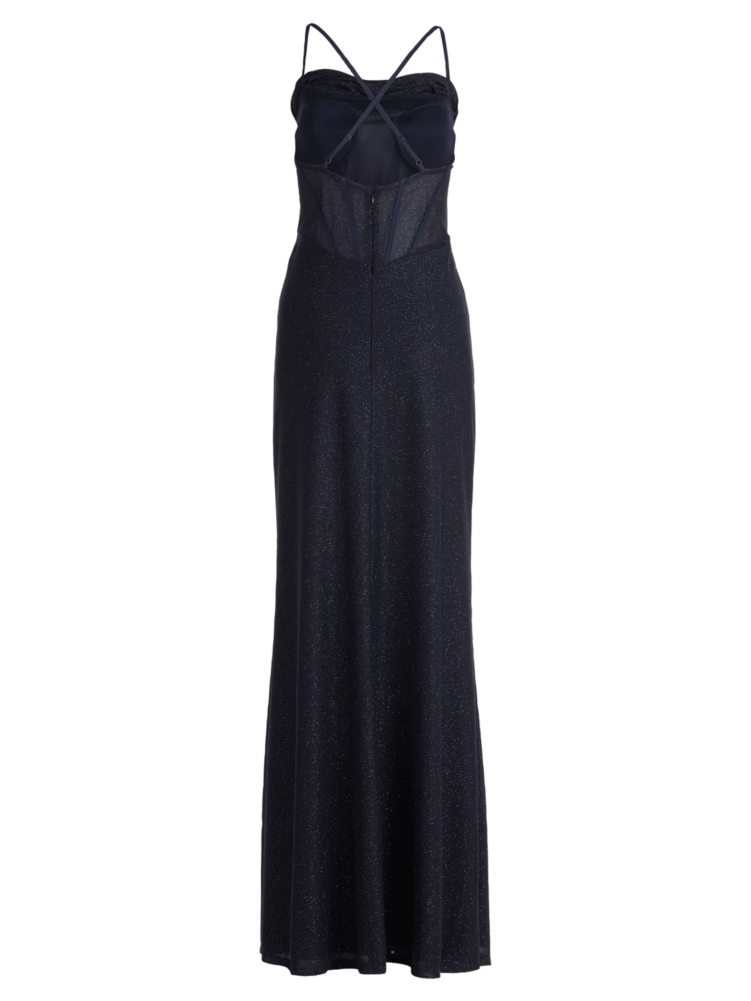 VM Vera Mont Abendkleid im Glitzer-Look in Blau