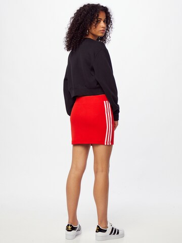 ADIDAS ORIGINALS Пола '3STRIPES SKIRT' в червено