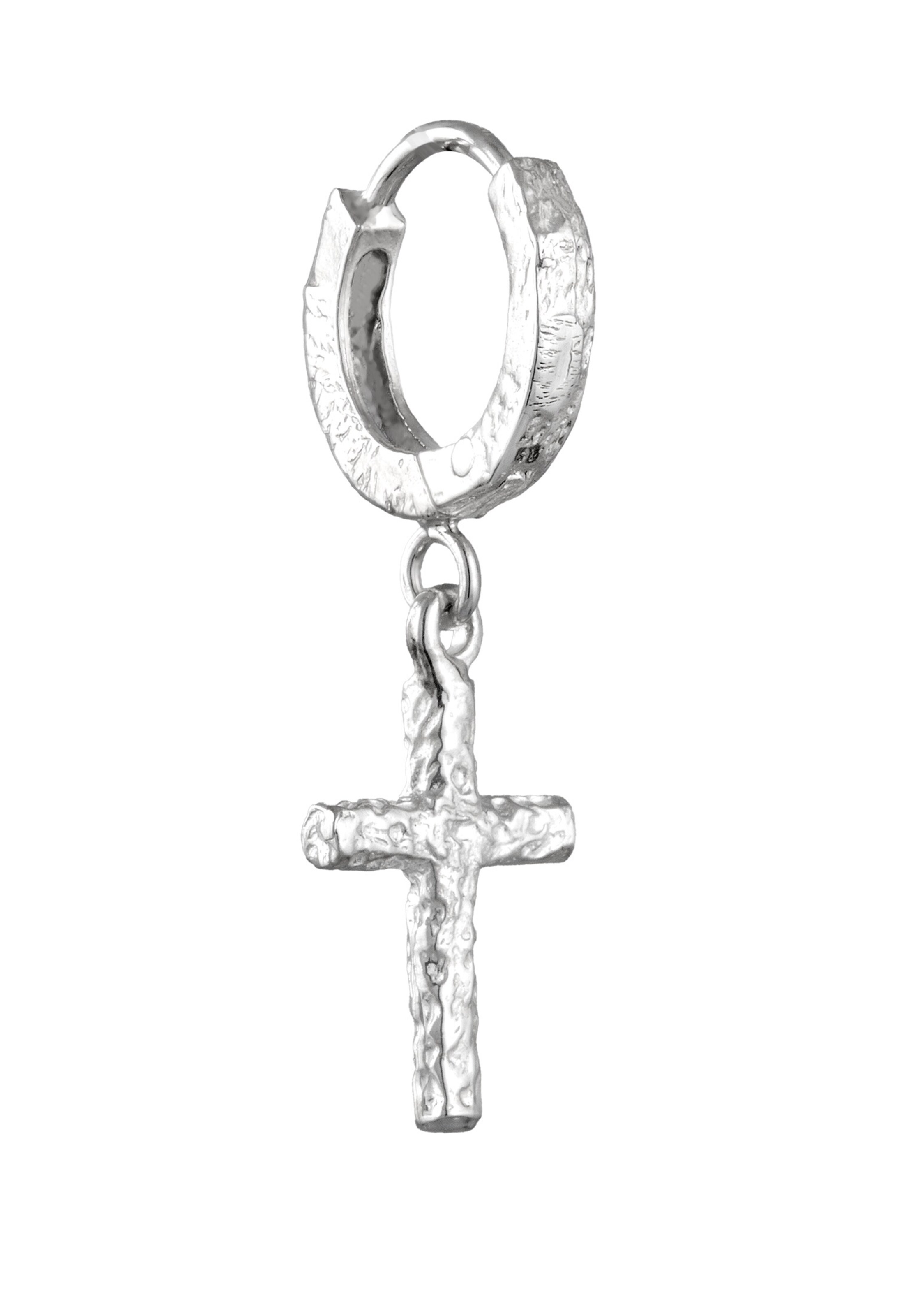 KUZZOI Oorbel 'Kreuz' in Zilver