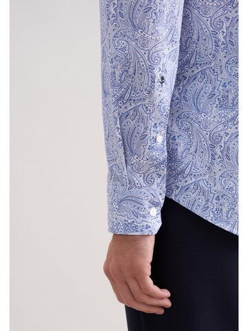 Fit confort Chemise business 'Schwarze Rose' SEIDENSTICKER en bleu