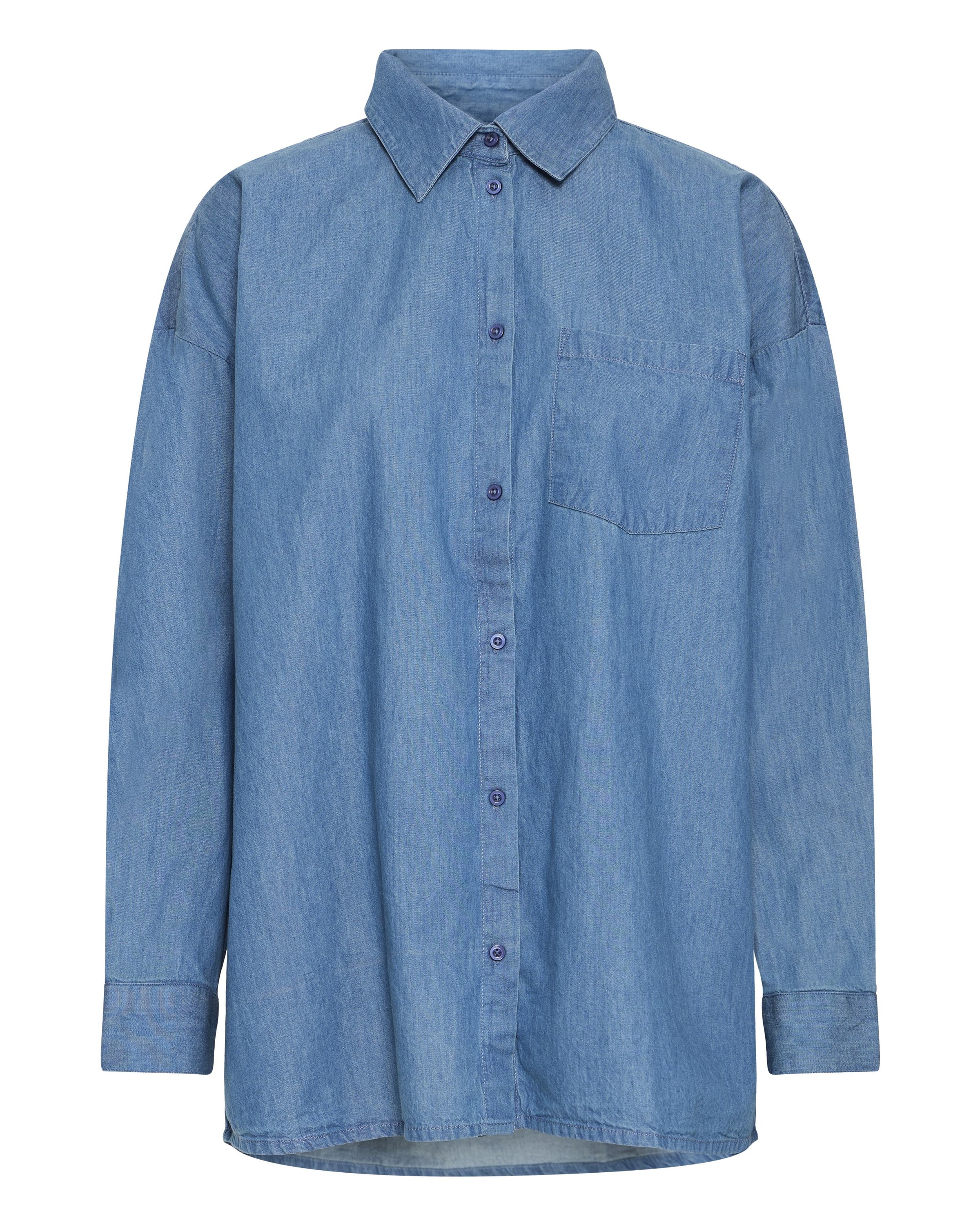 ICHI Shirt in Blue: front