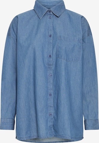 T-shirt ICHI en bleu : devant