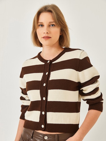 Bianco Lucci Kardigán - Hnedá: predná strana