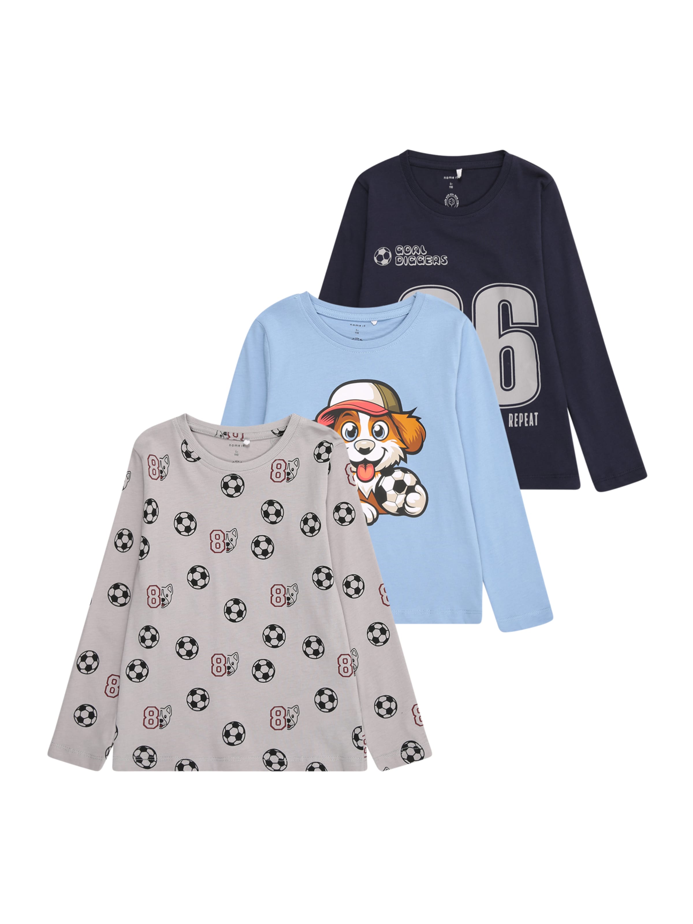 NAME IT Μπλουζάκι 'NMMNIKO' σε μπλε: μπροστά