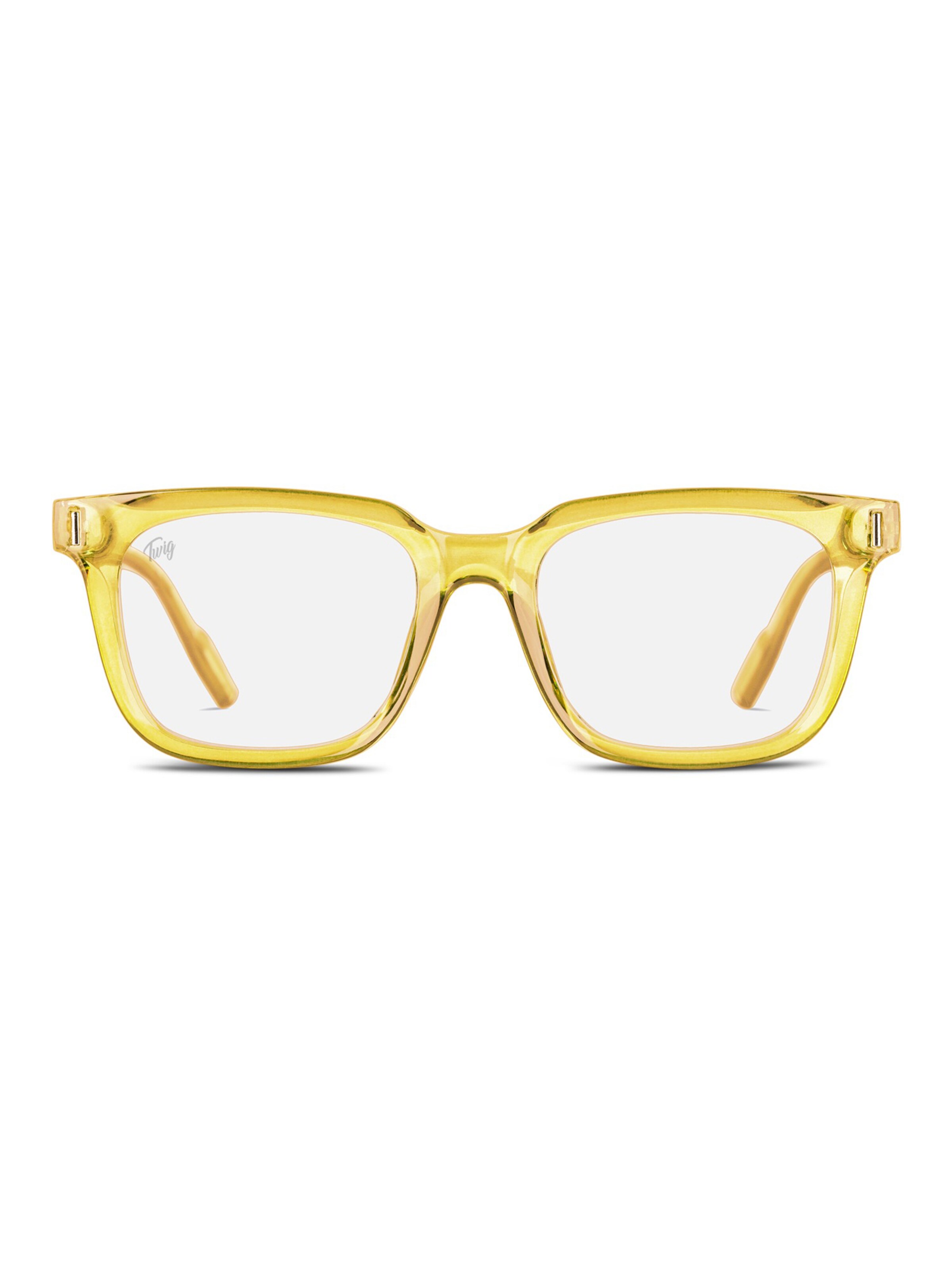 TWIG Concept Milano Glasses 'Fleming BlueLight' in Yellow: front