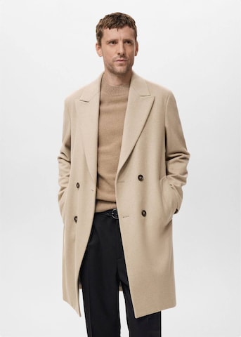 MANGO MAN Between-Seasons Coat 'Landon' in Beige: front