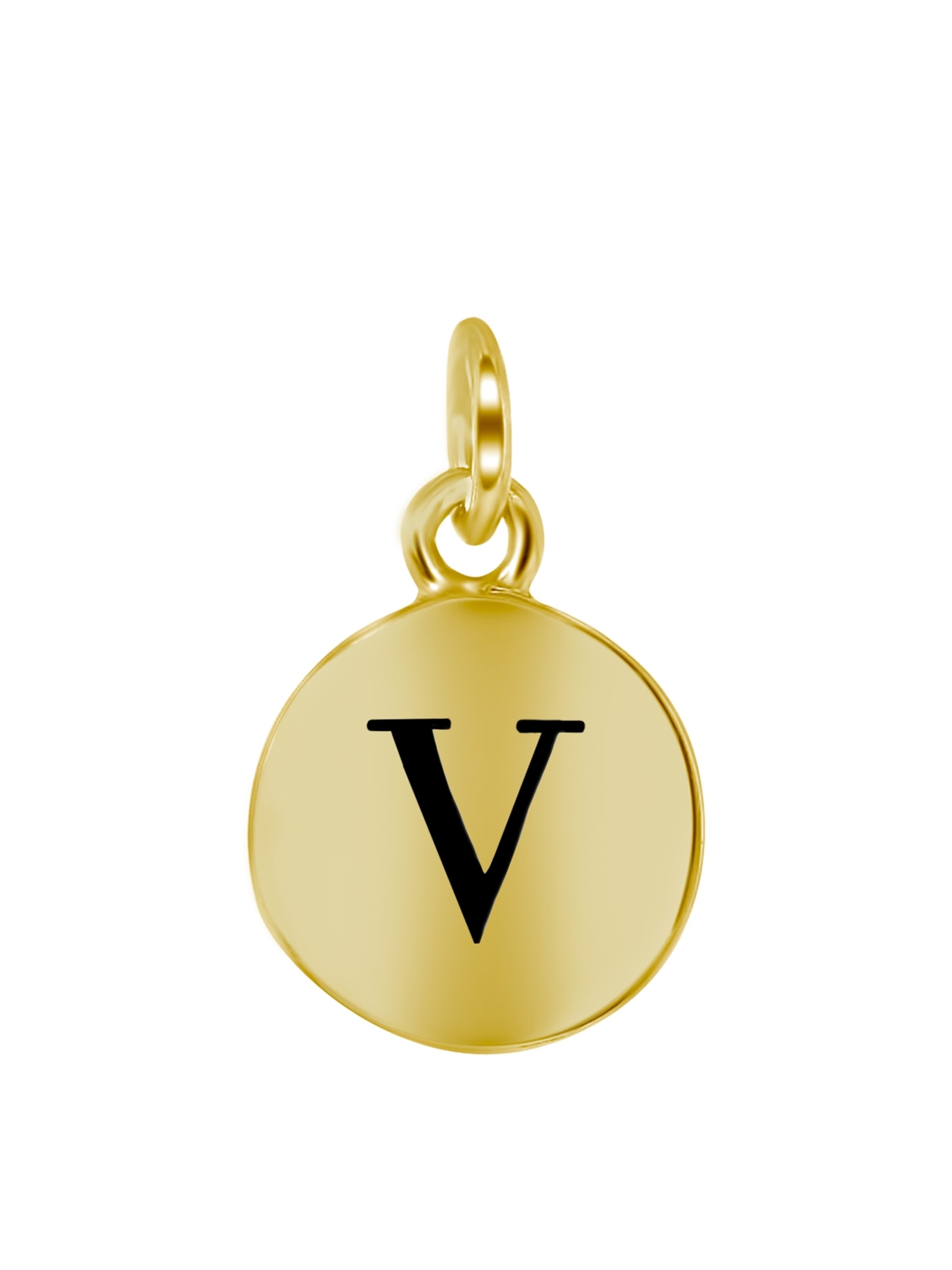 Lucardi Pendant in Gold: front