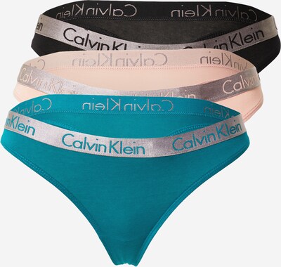 Calvin Klein Underwear Tangice | petrol / roza / črna barva, Prikaz izdelka