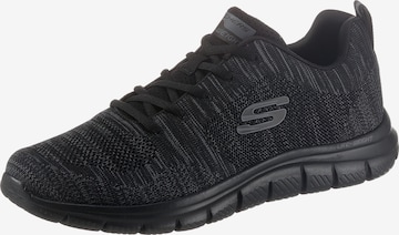 SKECHERS Sneakers laag 'Track' in Zwart: voorkant