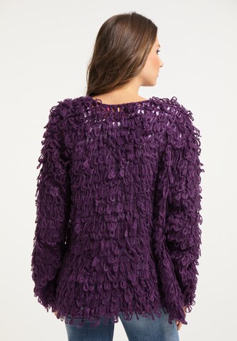 IZIA Knit Cardigan in Purple