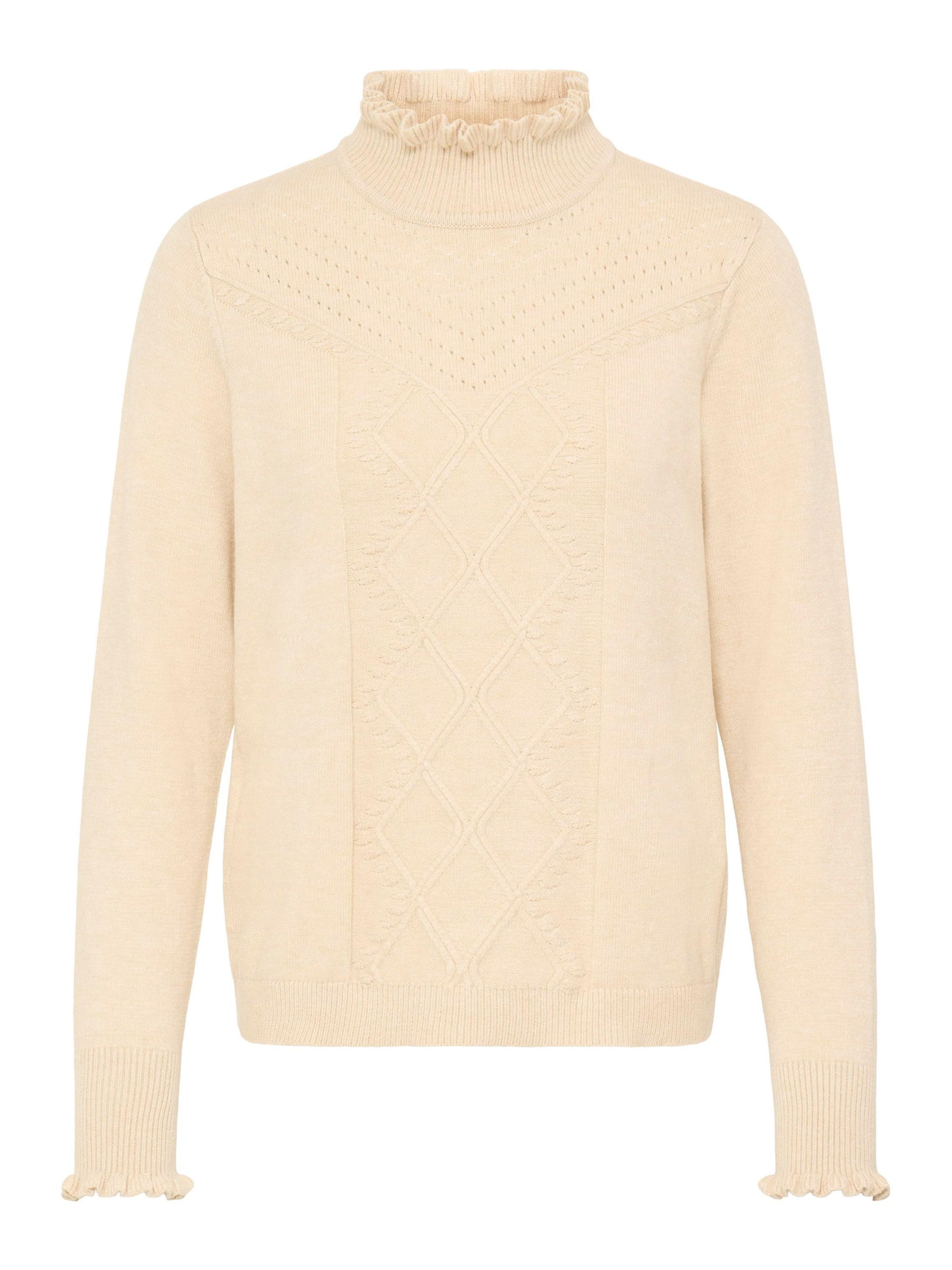 Pull-over 'OXBMMNERA ONECK' Oxmo en beige : devant