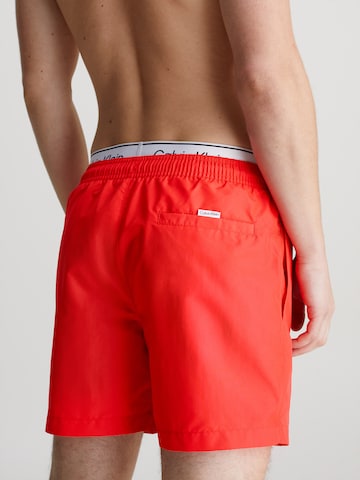 Calvin Klein Swimwear Board Shorts in Red