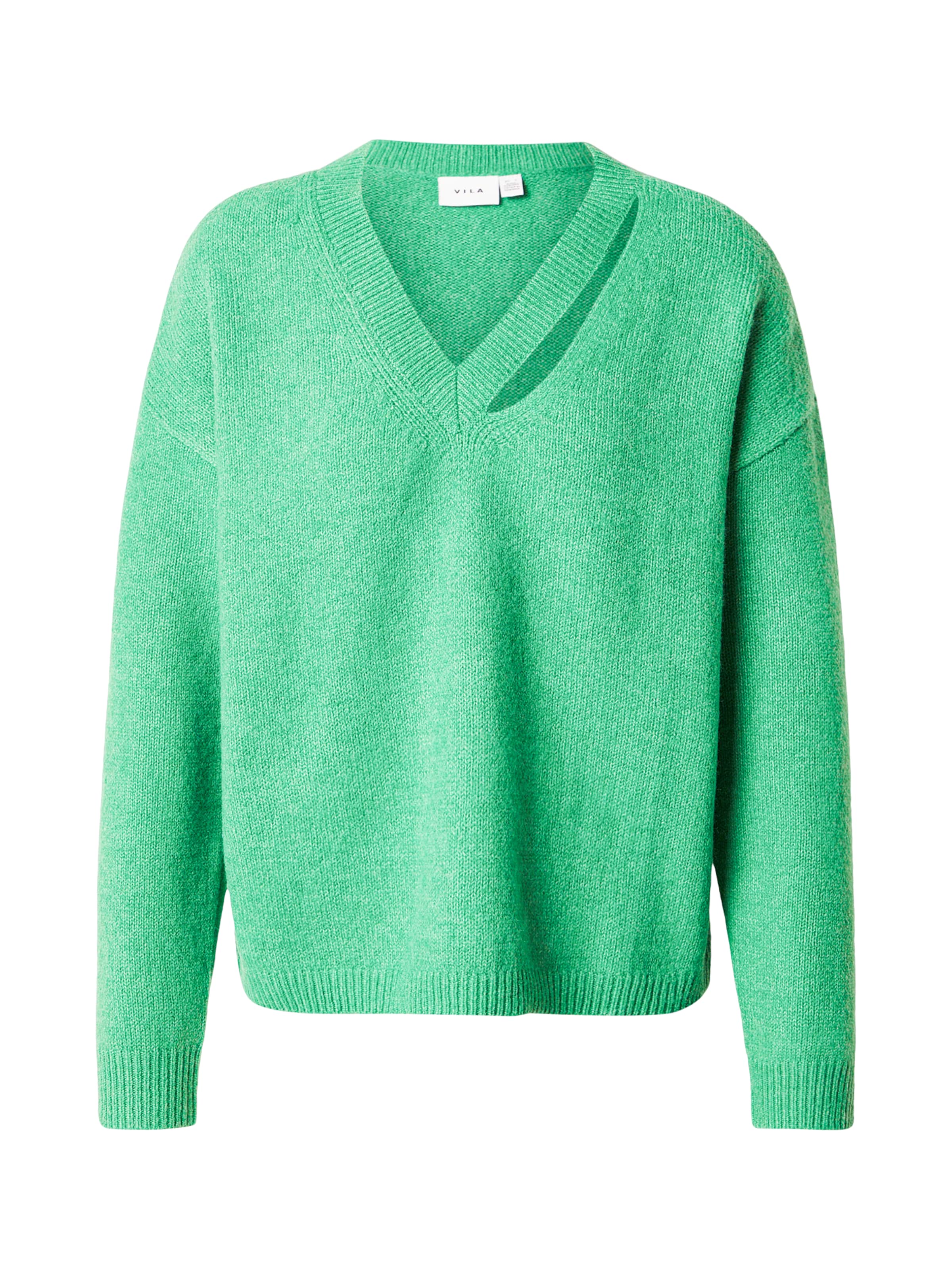 VILA Sweater in Green: front